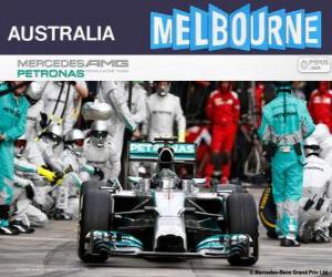 пазл Нико Росберг празднует свою победу в Гран-при Австралии 2014